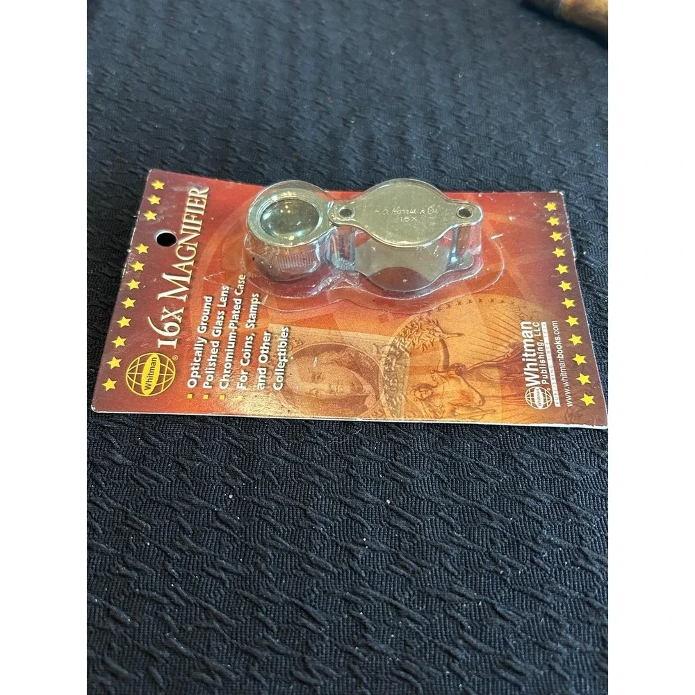 Whitman 16X Magnifying Glass with Wide Field Lens Blister Pack -for Coin Grading